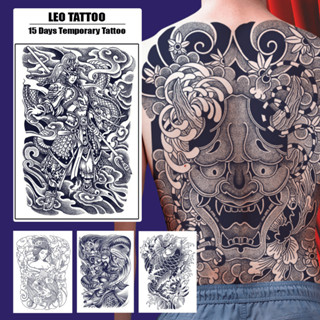 Hình Xăm Dán Kín Lưng Triệu Vân - Full Lưng Cực Ngầu – Tattoo Dán 15 Ngày – 35x48cm