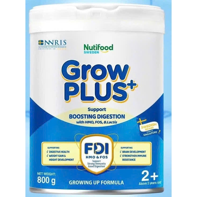 Sữa Nutifood Grow PLUS+ xanh 2+ (800g) cho bé trên 2 tuổi