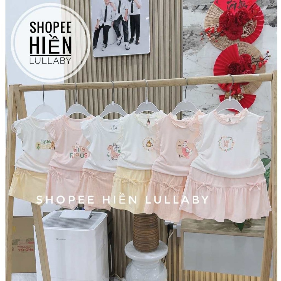 [Lullaby/Chính Hãng] Bộ cộc Lullaby chất bambo mềm mát cho bé trai, bé gái