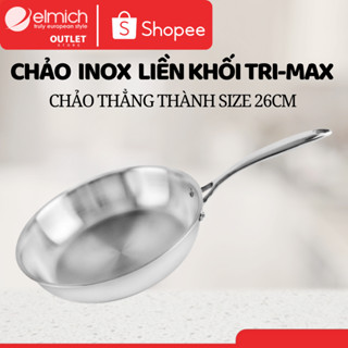 Chảo INOX Nguyên Khối Elmich Trimax EL-3846 | Chảo Rán Thẳng Thành, Size 16–26cm, Elmich Chính Hãng