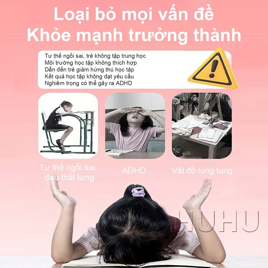 HUHU Bàn học nâng hạ chiều cao chống gù  Bảo vệ cột sống dễ điều chỉnh phù hợp mọi độ tuổi | BigBuy360 - bigbuy360.vn