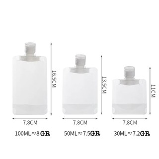 Túi chiết mỹ phẩm 30ml, 50ml, 100ml