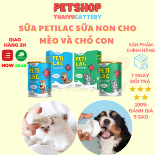  Sữa non dạng bột cao cấp cho chó và mèo Petilac Hộp 100g Thaivucattery 