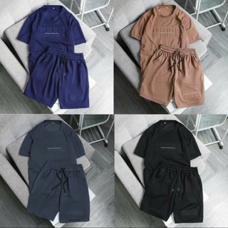 Bộ Thể Thao Nam Mùa Hè Mặc Ở Nhà Chất Cotton Xốp Thái Siêu Xịn
