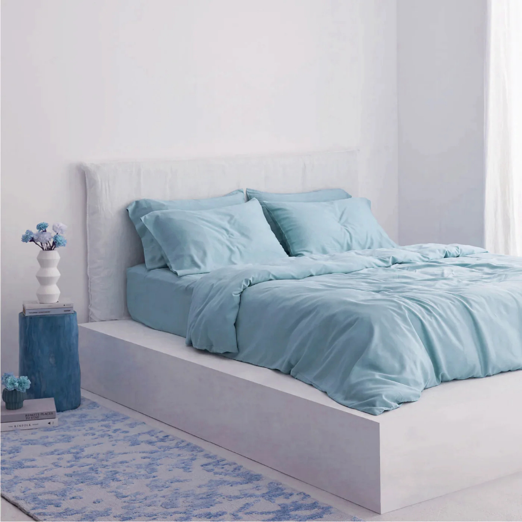 (HỎA TỐC) Bộ Chăn Ga Gối 5 món có sẵn 1m6 đến 1m8 Tencel 60s vải trơn và họa tiết phân phối bởi OCTO