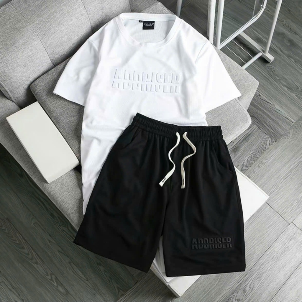 Bộ Thể Thao Nam Mùa Hè Mặc Ở Nhà Chất Cotton Xốp Thái Siêu Xịn