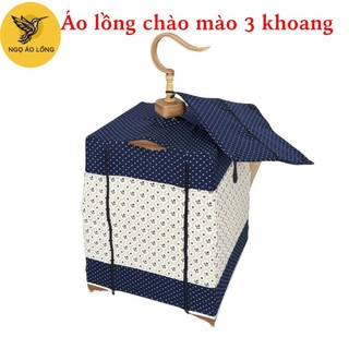  Áo lồng chim chào mào 3 khoang Ngọ áo lồng vải thô mềm chấm bi mã Thai03 chống nóng cản gió 