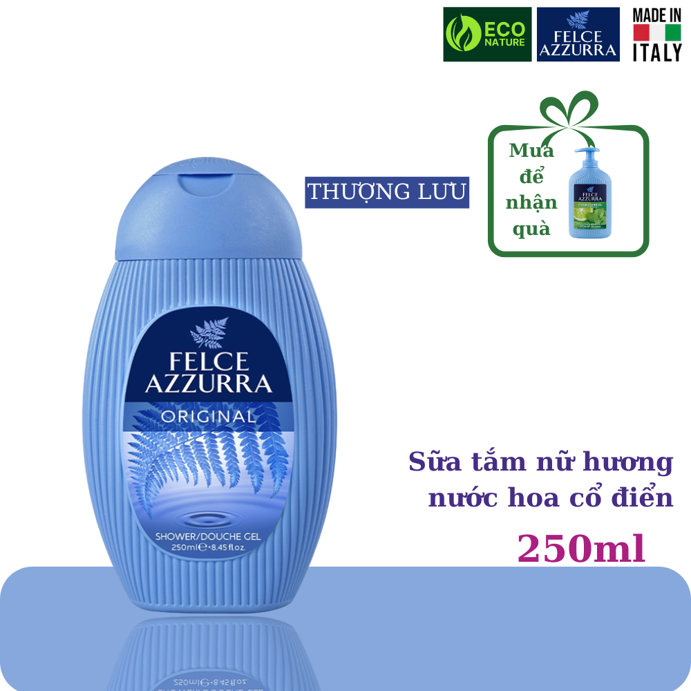 Sữa Tắm nữ FELCE AZZURRA Hương Nước Hoa Paglieri 250ML - NK Ý
