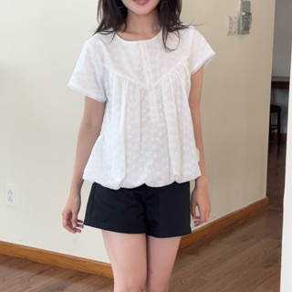 DOXI - Áo Babydoll Bí Họa Tiết Hoa Thêu PUPPI