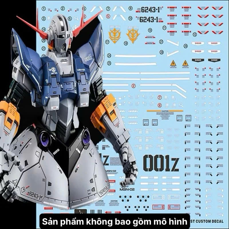 [Ghost/G-rework] Decal/Đề can nước mô hình RG Zeong