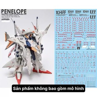   Ghost G-rework  Decal Đề can nước mô hình Gundam HG RX-104FF Penelope 