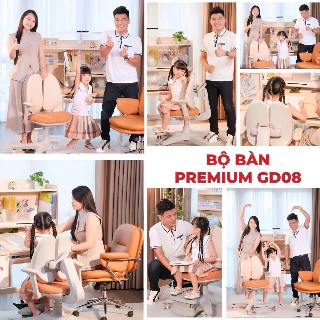 [Mẫu Mới 2026] Bộ bàn học cho bé cao cấp Sakawin Premium GD08 Bàn học sinh thông minh chống gù | BigBuy360 - bigbuy360.vn