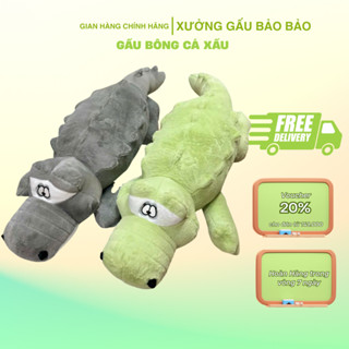 Gấu Bông Cá Sấu Lông xù 2 mét Thú nhồi bông cá sấu gai gối ôm cao cấp - Bảo Gấu Bông