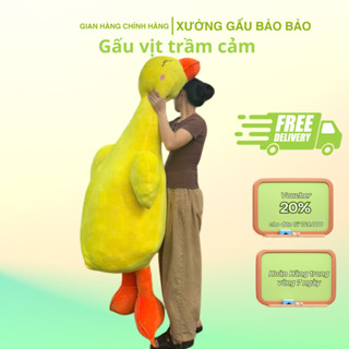 Gấu bông Vịt Trầm Cảm M6, siêu to khổng lồ dáng dài , gối ôm cho  mọi lứa tuổi