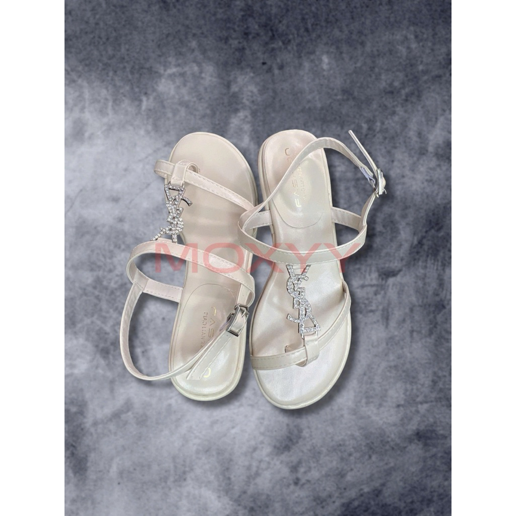 Giày Sandal Nữ MOXYY Gót Vuông Khoá Đá Thanh Lịch 3 Phân, Dép Sandal Có Quai Hậu