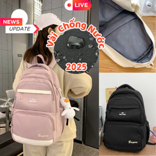Balo đi học nữ cặp sách bellebag balo vải dù nhiều ngăn thời trang phong cách Hàn Quốc trẻ trung chống trượt nước BL10