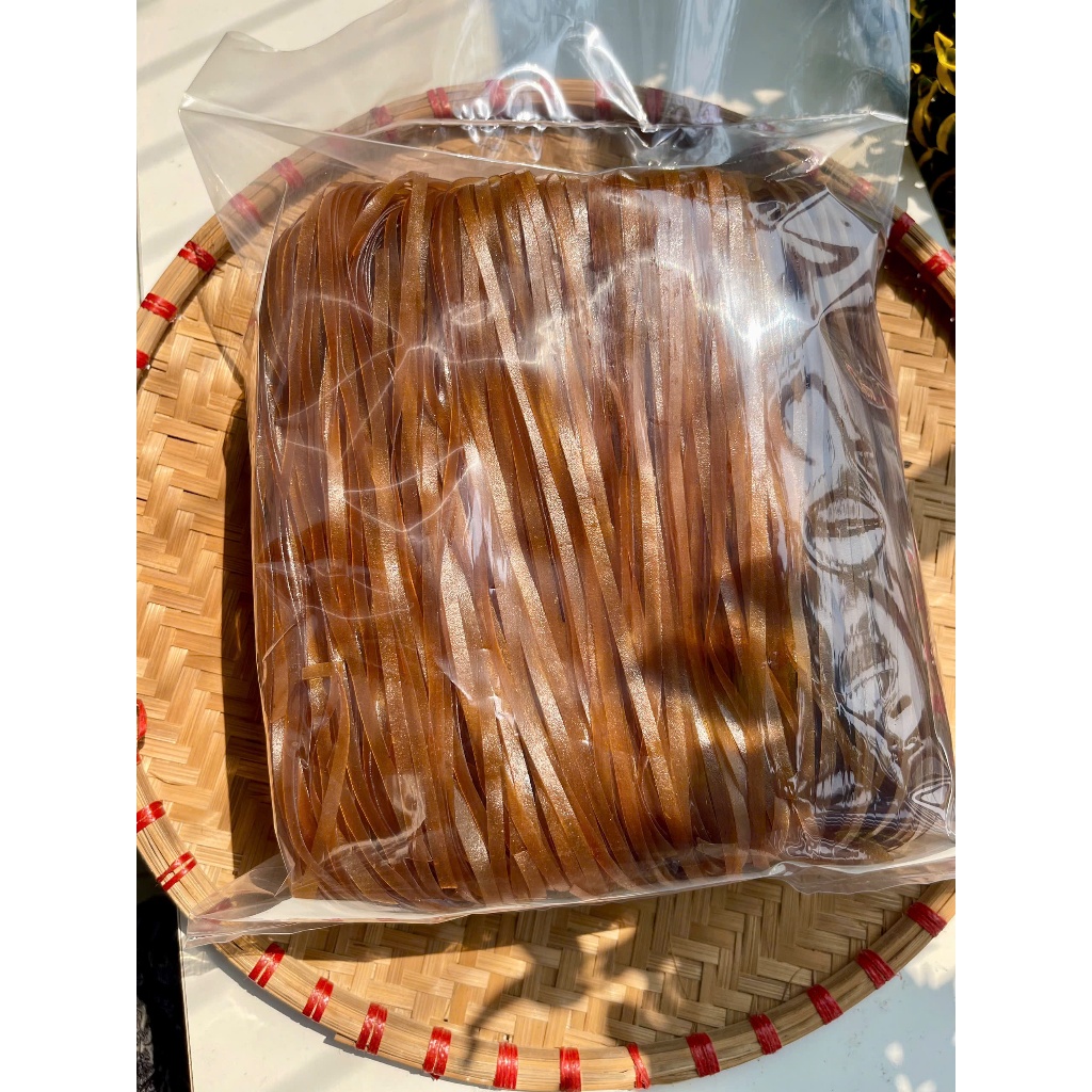 Gói 1KG Bánh Đa Đỏ Hải Phòng Sợi Nhỡ , Loại 1 Ngon Hảo Hạng, Bánh Đa Cua Hải Phòng