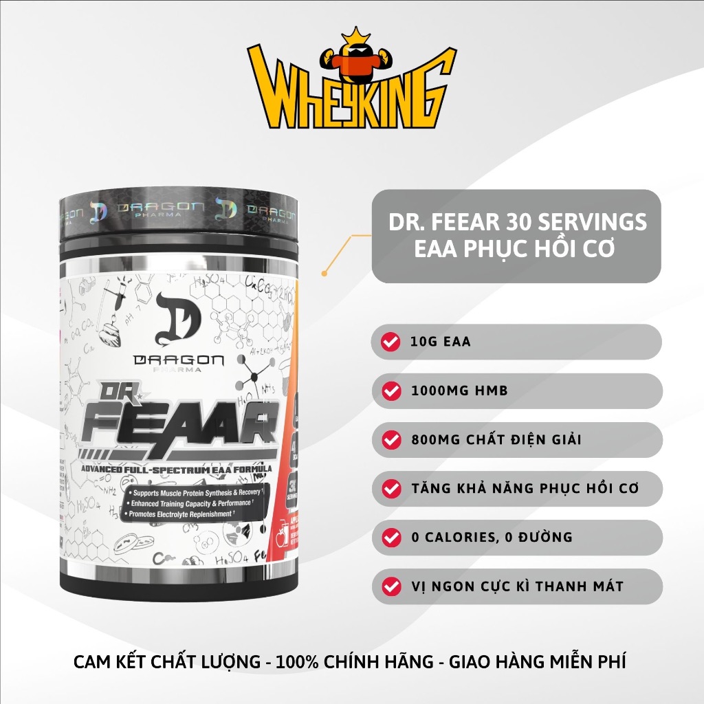 Dr. Feear 30 ser, EAA hàm lượng cao phục hồi cơ nhanh
