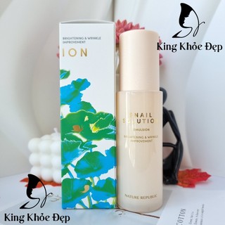 Sữa Dưỡng Nature Republic Snail Solution Emulsion