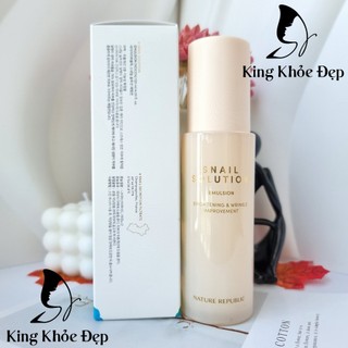 Sữa Dưỡng Nature Republic Snail Solution Emulsion