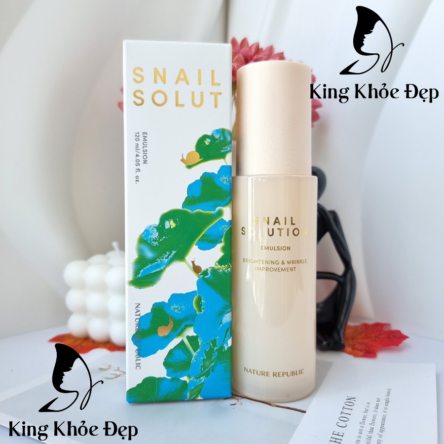Sữa Dưỡng Nature Republic Snail Solution Emulsion