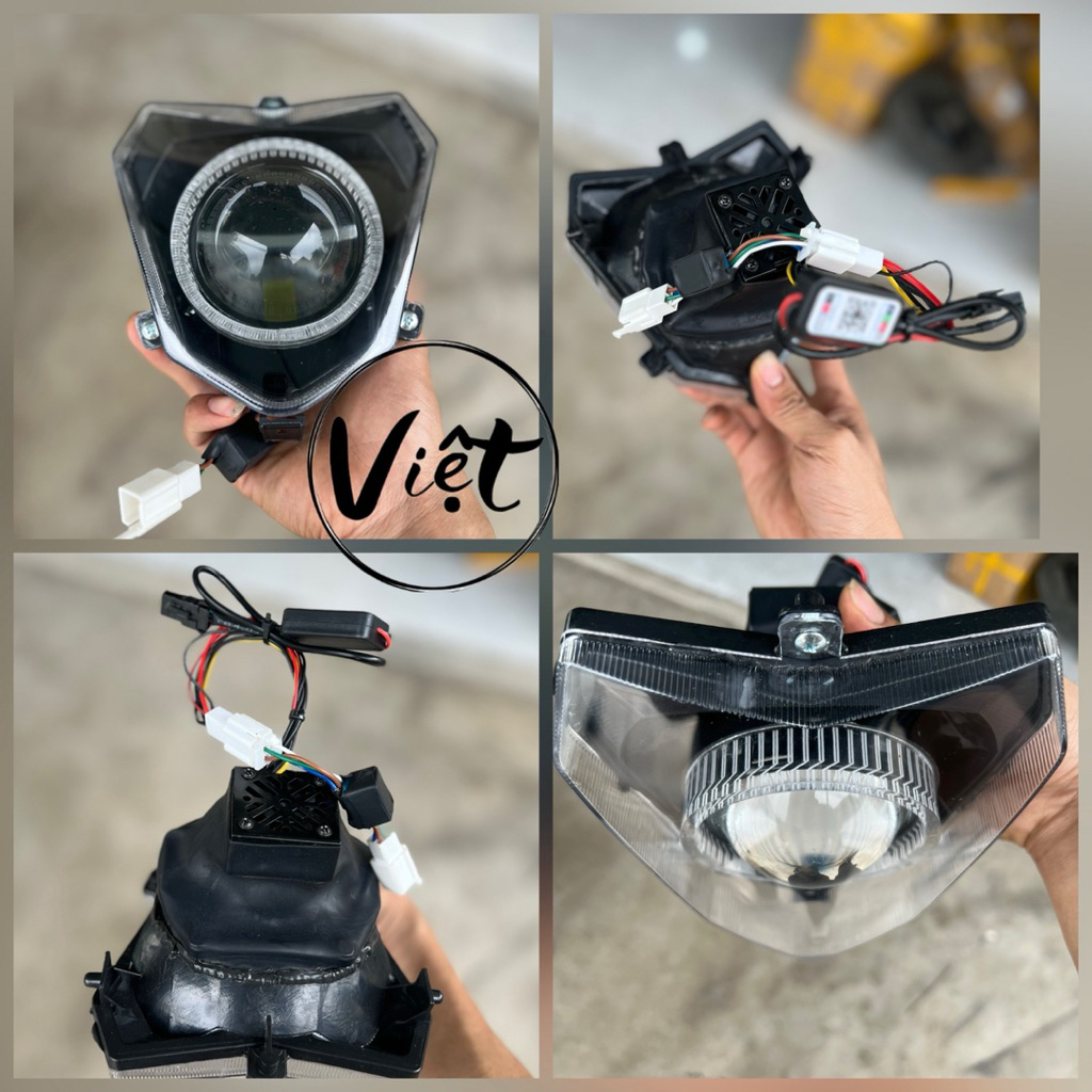 bi cầu 3.0 lên choá sẵn cho xe điện xmen