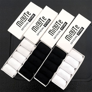 [ SET 5 ĐÔI ] Tất cao cổ dệt kim 3 màu trắng, xám, đen, dày dặn không gây mùi