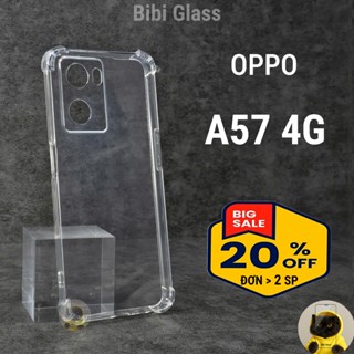 Ốp lưng OPPO A57 / A77 4G 2022 silicon trong suốt dẻo cao cấp chống sốc bảo vệ điện thoại viền vuông
