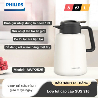  Bình giữ nhiệt nóng lạnh Philips AWP2525 inox 316L dung tích lớn 1.8L 