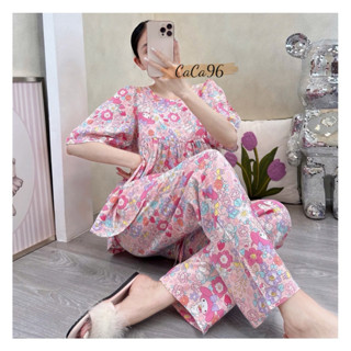 Đồ bộ tole nữ bộ lanh mặc nhà VNXK Hàng cao cấp tay ngắn công chúa CACA96 PHOM TO babydoll ,bồng bềnh mềm mỏng nhẹ.