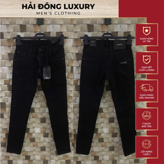 Quần Jean DSQ Đen Trơn Basic,Fom Ống Côn Chuẩn Cực Dễ Mix Đồ,Chuẩn Hàng Loại 1 Đầy Đủ Tem Mác