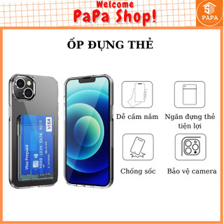 Ốp đựng thẻ iphone 16 ProMax 15 ProMax 11 pro max 12 pro max 13 pro max 14 pro max xs max x xr 7 plus 8 plus