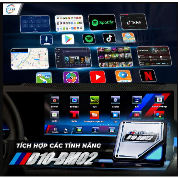 Android Box HTD BMW D10 - BM02 Thế Hệ Mới | Dành Riêng Cho BMW | Bảo Hành 2 Năm