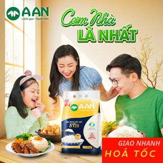 Gạo ST25 Chuẩn chính hãng AAN Túi 5kg - Đặc sản Sóc Trăng - Gạo ngon số 1 thế giới