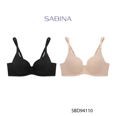 Combo 2 Áo Lót Có Gọng Mút Mỏng Bản Dây Áo Lớn Phù Hợp Người Ngực To Màu Trơn Perfect Bra by Sabina SBD94110 (tương tự S