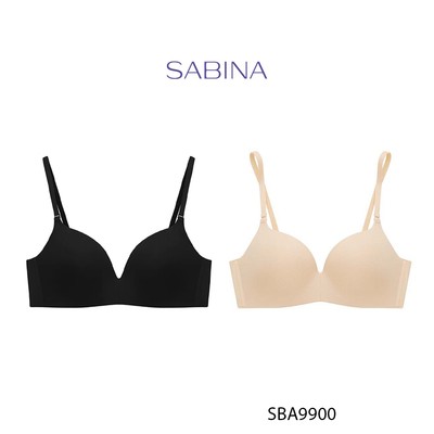 Combo 2 Áo Lót Mút Dày Nâng Ngực Không Gọng Bản Dây Áo Không Viền May May Basic Doomm Non Wire By Sabina SBA9000