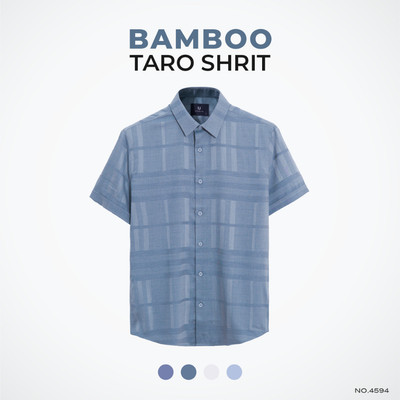 Áo sơ mi nam tay ngắn URBAN vải Bamboo mềm mịn thoáng mát, hạn chế nhăn phom dáng SLIM FIT NO.4594