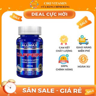 ALLMAX Nutrition Caffeine 200mg - Tăng Khả Năng Tập Trung, Tỉnh Táo, Tập Luyện Hiệu Quả