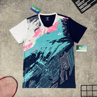 Áo Cầu Lông Yonex Phiên Bản Mới 2025, Size Nam Nữ Liệu Vải Mè Kim Siêu Thoáng, Mềm Mại, In Sắc Nét