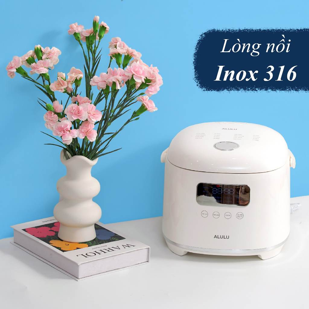 Nồi cơm điện tử ALULU, Dung tích 1.2L / 1.8L, Bảo hành chính hãng 12 tháng