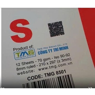 Vở xé Grand 12 tờ A4