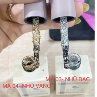  Sơn gel nhũ hạt to mix màu vàng bạc BBR làm nail 