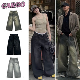 [HÀNG MỚI VỀ] ALL JEANS LOOSE PLEAT - Quần Jean Ống Rộng Nam Nữ Kèm Dây Thừng Cạp Cao Unisex Menswear Pants Hot Trend