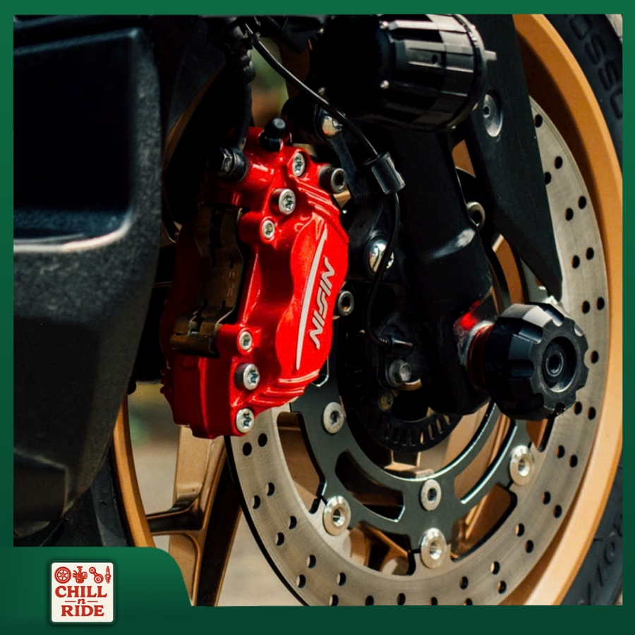 Heo Dầu Nissin Samurai cho xe Xmax 300 ( Trước 4Pis sau 2 Pis) - Cụm Phanh Dầu