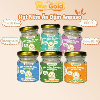 Hạt nêm ăn dặm cho bé Anpaso từ 6m+ Bột nêm rau củ cho bé ăn dặm từ 6 tháng, Gia vị ăn dặm cho bé từ 6m+