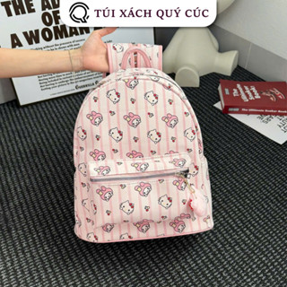 (Quai To Quai Bé Tặng Kèm Móc Khóa) Hello Kitty đi học nam nữ size40 vừa A4 laptop chất da đẹp đi chơi du lịch BL05