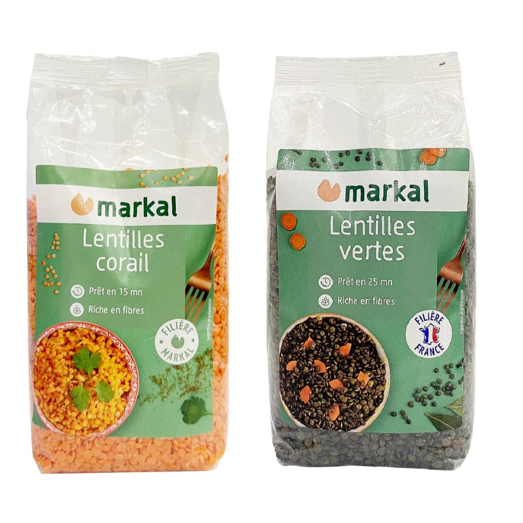 Đậu lăng hữu cơ Markal Organic Lentils 500g