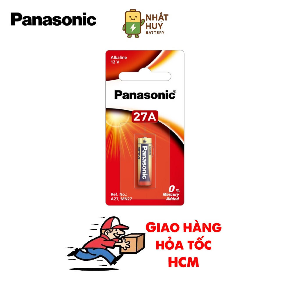 Pin PANASONIC Alkaline 27A (A27/LRV27A/1BPA) Siêu Bền, Không Chảy Nước - Hàng Chính Hãng