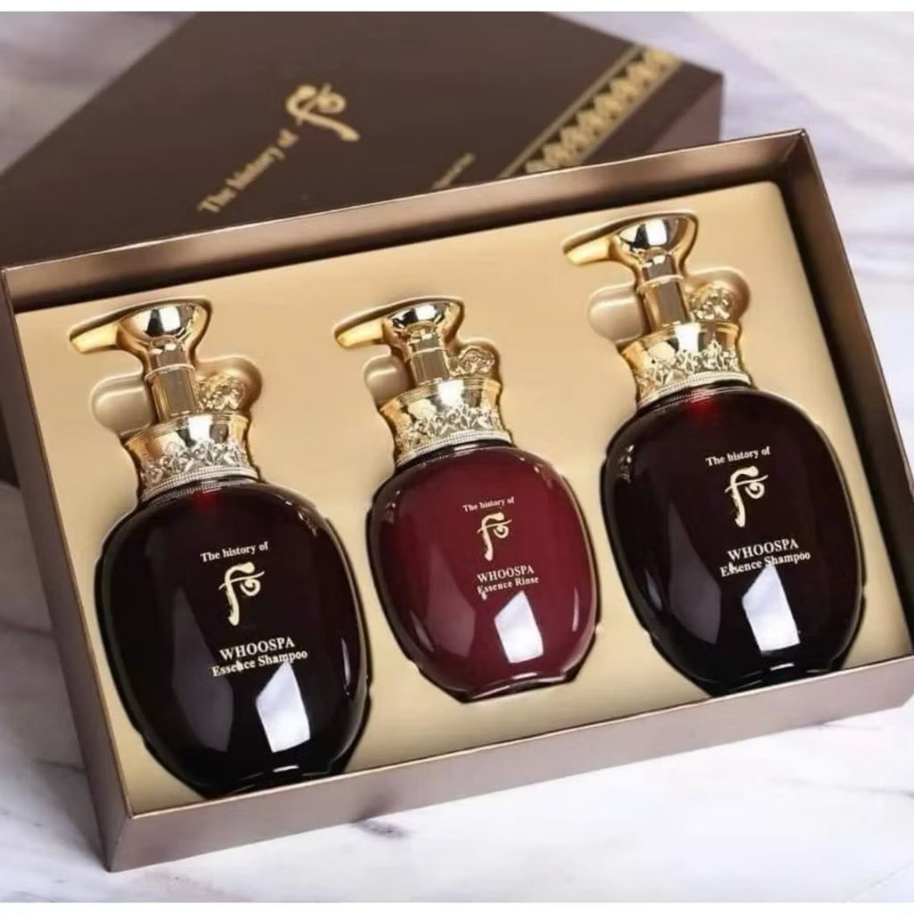 Set Gội Xả Whoo Đông Y Spa 2 Gội 350ml và 1 Xả 220ml Dưỡng Tóc Mềm Mượt Hương Đông y ( 3 chai )