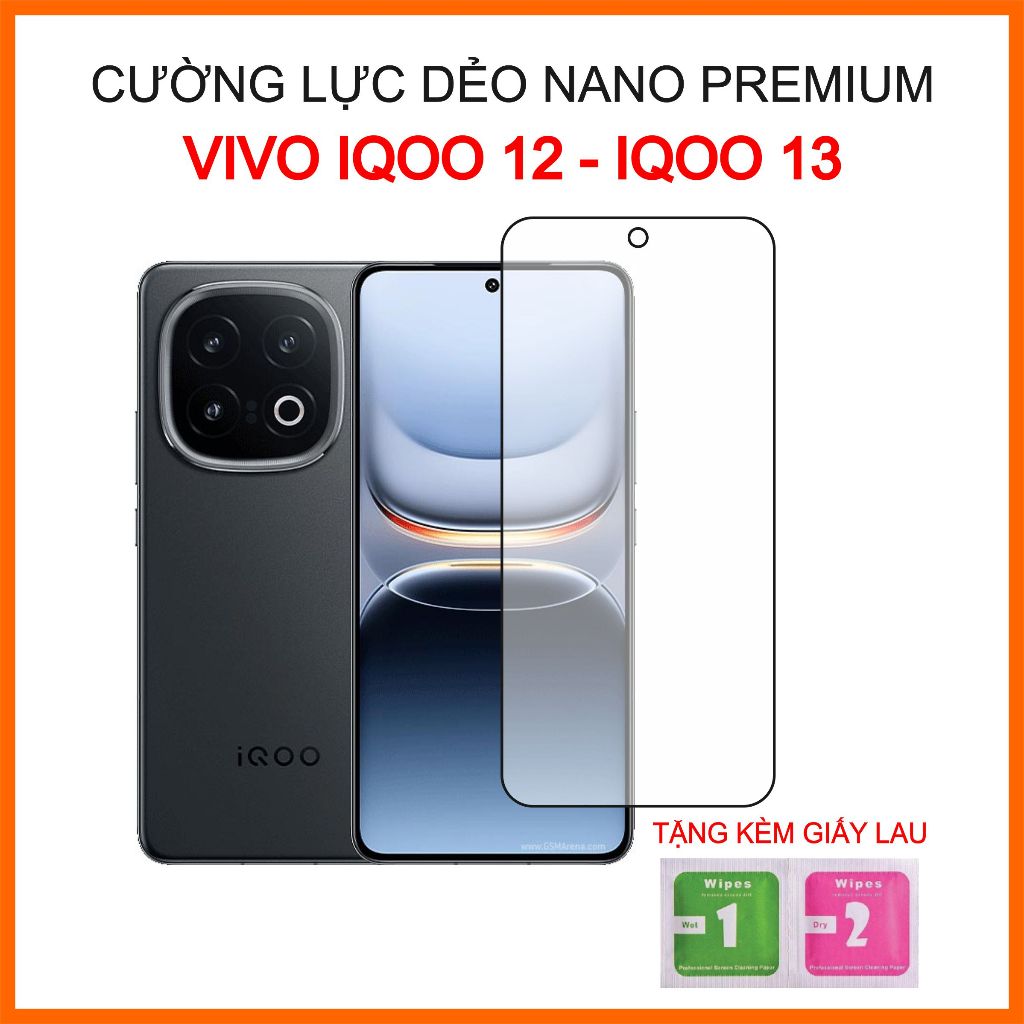 Cường lực dẻo Vivo IQOO 12, IQOO 13 cường lực 9H+